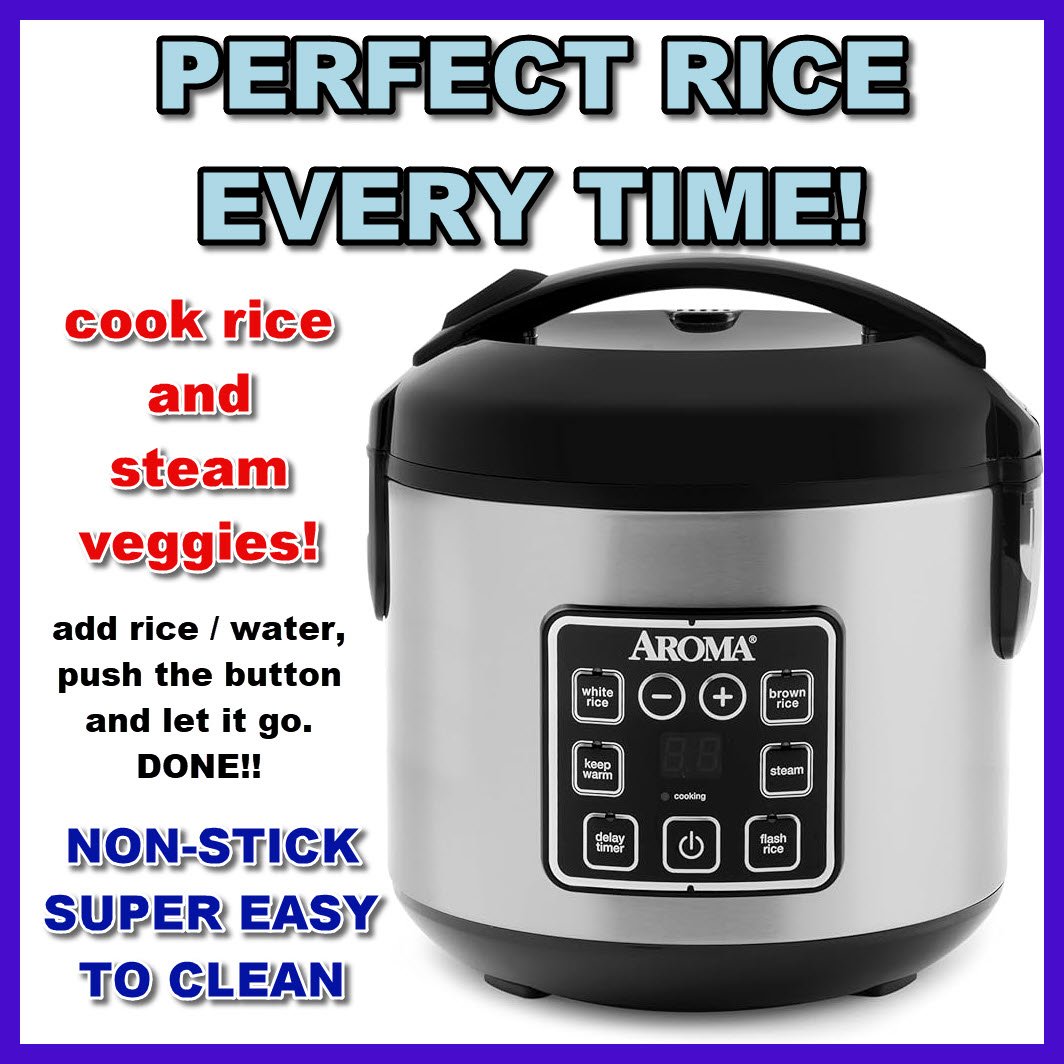 AROMA Digital Rice Cooker, 4-Cup (Uncooked) / 8-Cup (Cooked)