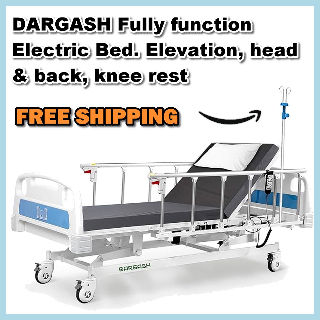DARGASH Fully function Electric Bed. Elevation, head & back, knee rest